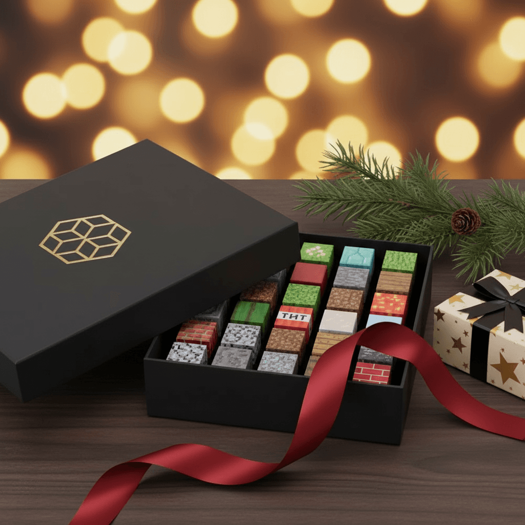 Coffret cadeau CubeCraft pour cubes magnetiques enfant