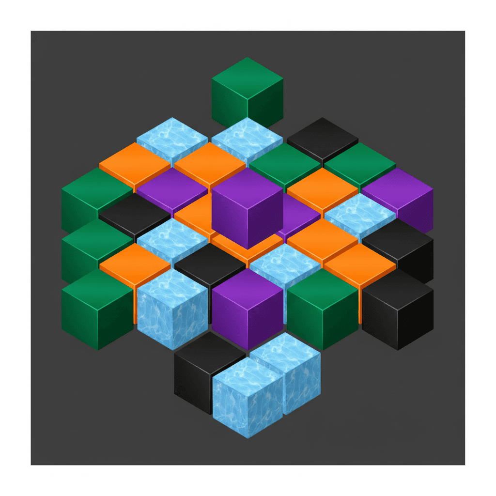 Detail des cubes magnetiques CubeCraft et de leurs textures Minecraft