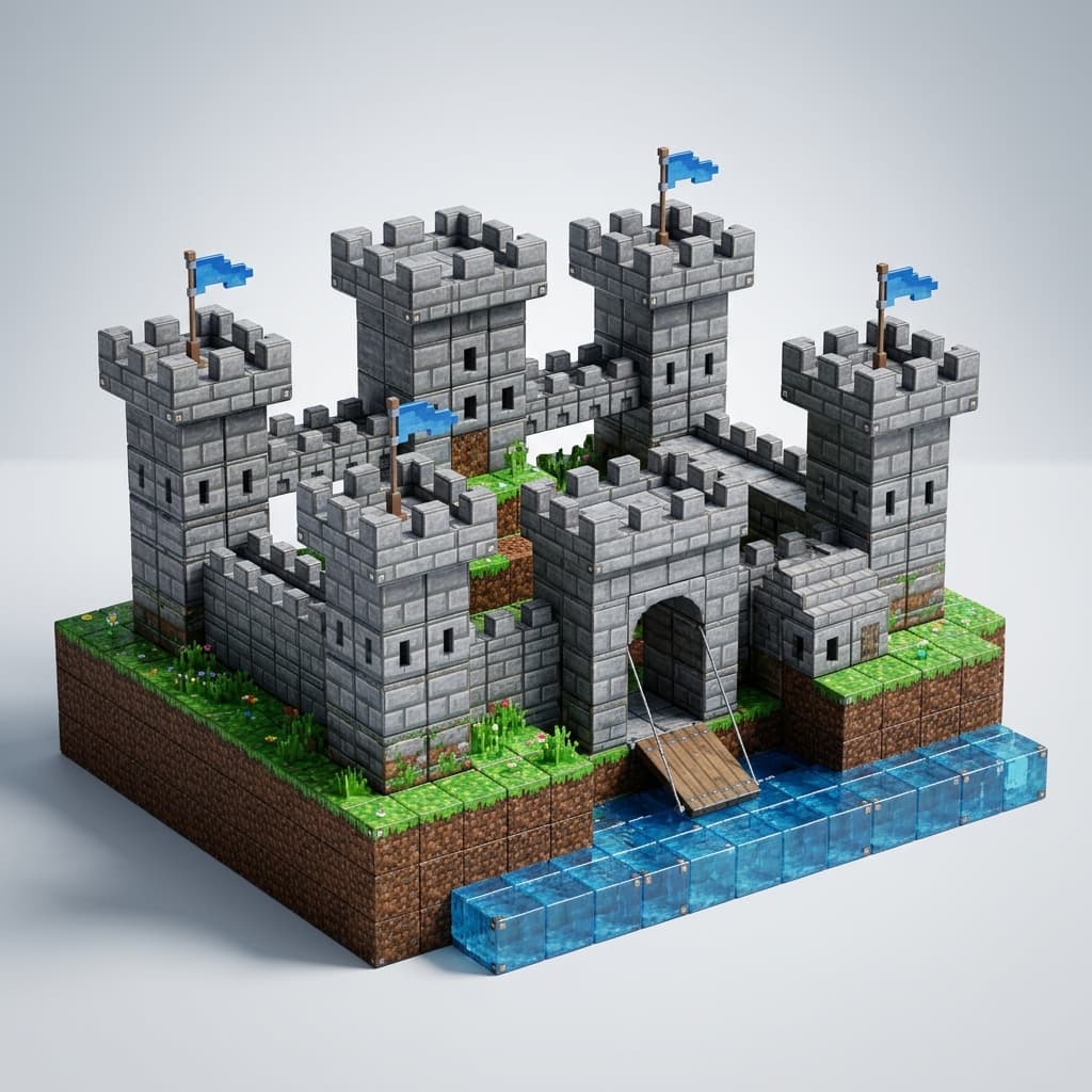 CubeCraft pack principal de cubes magnetiques enfant style Minecraft